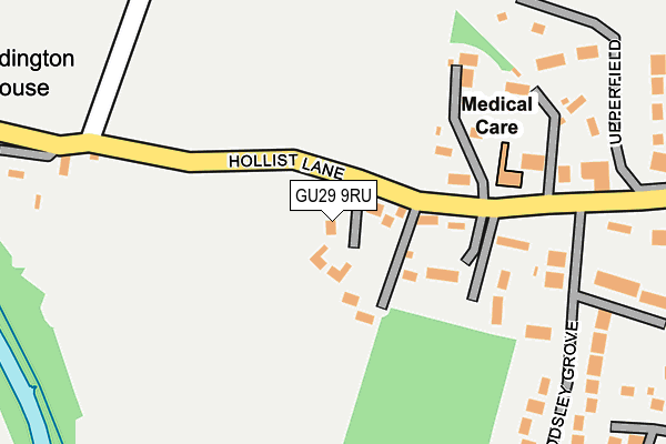 GU29 9RU map - OS OpenMap – Local (Ordnance Survey)