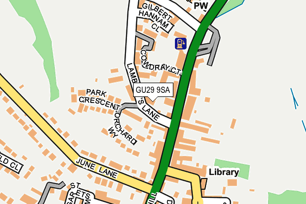 GU29 9SA map - OS OpenMap – Local (Ordnance Survey)