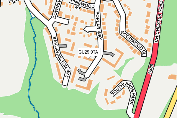 GU29 9TA map - OS OpenMap – Local (Ordnance Survey)