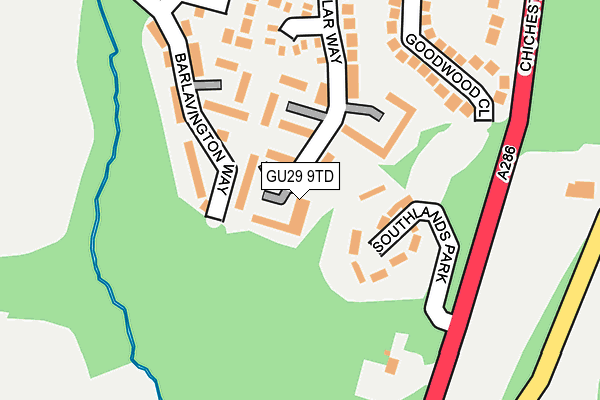 GU29 9TD map - OS OpenMap – Local (Ordnance Survey)