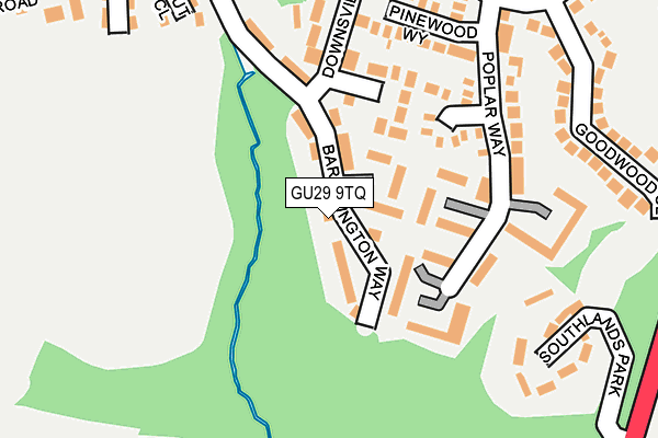 GU29 9TQ map - OS OpenMap – Local (Ordnance Survey)