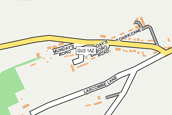 GU3 1AZ map - OS OpenMap – Local (Ordnance Survey)