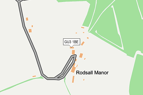 GU3 1BE map - OS OpenMap – Local (Ordnance Survey)