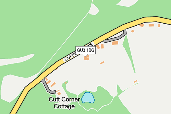 GU3 1BG map - OS OpenMap – Local (Ordnance Survey)