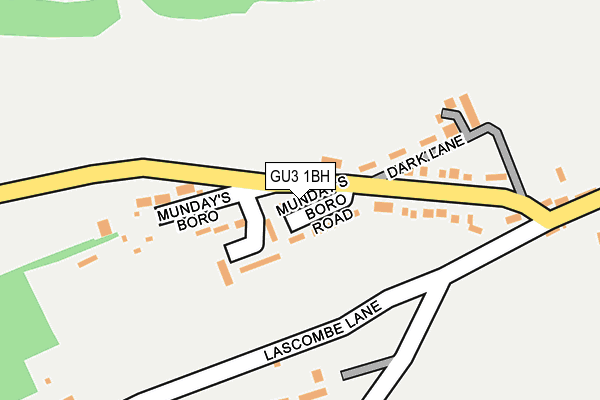 GU3 1BH map - OS OpenMap – Local (Ordnance Survey)
