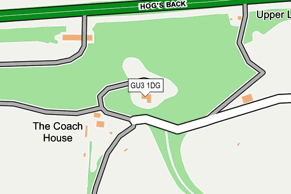 GU3 1DG map - OS OpenMap – Local (Ordnance Survey)