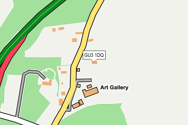 Map of WATTS GALLERY TRADING LIMITED at local scale