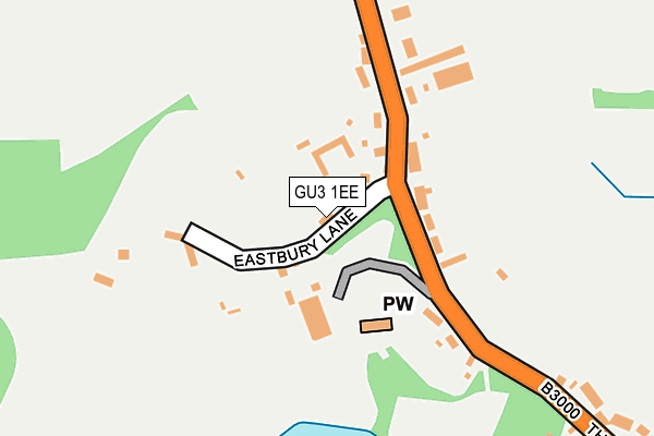 GU3 1EE map - OS OpenMap – Local (Ordnance Survey)
