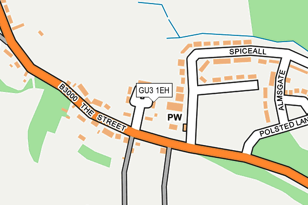 GU3 1EH map - OS OpenMap – Local (Ordnance Survey)