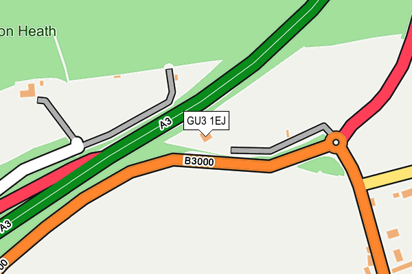 GU3 1EJ map - OS OpenMap – Local (Ordnance Survey)