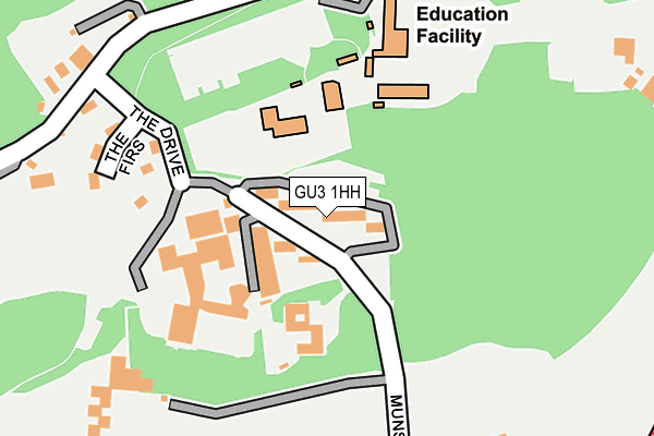 GU3 1HH map - OS OpenMap – Local (Ordnance Survey)