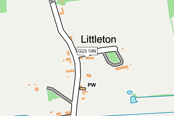 GU3 1HN map - OS OpenMap – Local (Ordnance Survey)