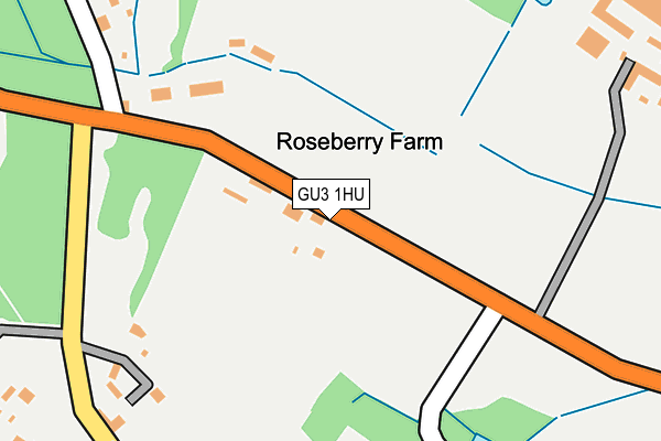 GU3 1HU map - OS OpenMap – Local (Ordnance Survey)