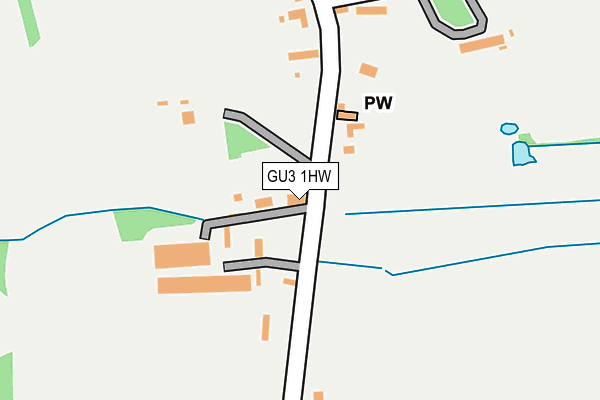 GU3 1HW map - OS OpenMap – Local (Ordnance Survey)