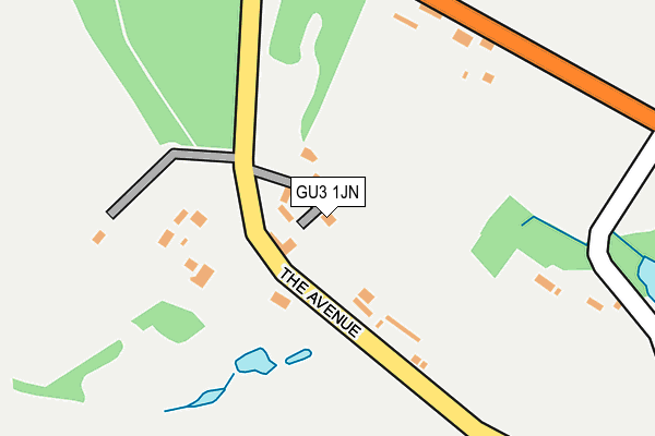 GU3 1JN map - OS OpenMap – Local (Ordnance Survey)