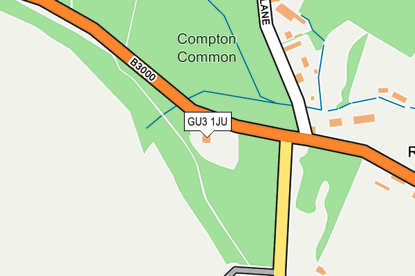 GU3 1JU map - OS OpenMap – Local (Ordnance Survey)