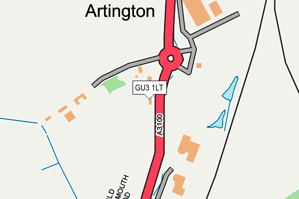 GU3 1LT map - OS OpenMap – Local (Ordnance Survey)