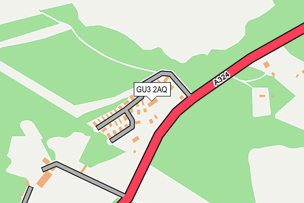 GU3 2AQ map - OS OpenMap – Local (Ordnance Survey)