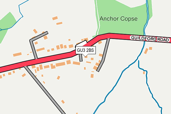 GU3 2BS map - OS OpenMap – Local (Ordnance Survey)