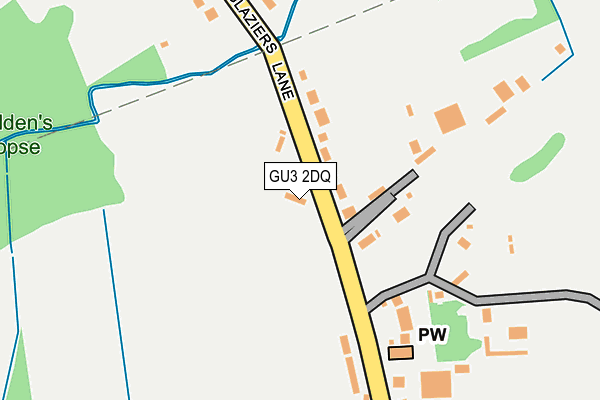 GU3 2DQ map - OS OpenMap – Local (Ordnance Survey)