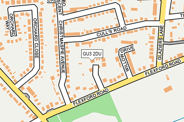 GU3 2DU map - OS OpenMap – Local (Ordnance Survey)