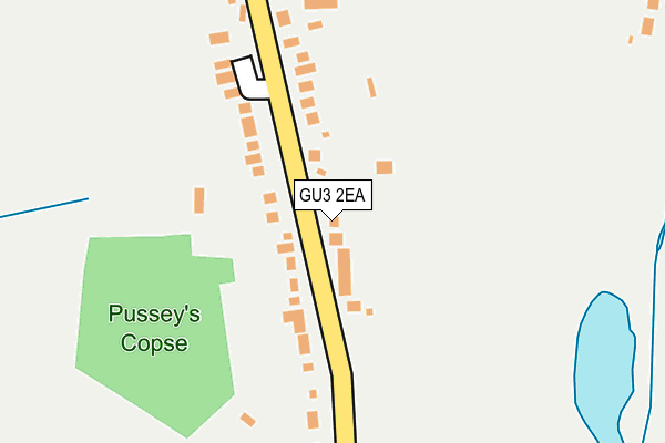 GU3 2EA map - OS OpenMap – Local (Ordnance Survey)