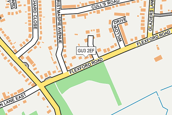 GU3 2EF map - OS OpenMap – Local (Ordnance Survey)