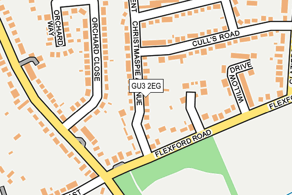 GU3 2EG map - OS OpenMap – Local (Ordnance Survey)