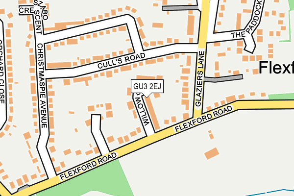 GU3 2EJ map - OS OpenMap – Local (Ordnance Survey)
