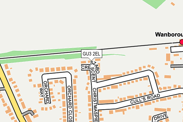 GU3 2EL map - OS OpenMap – Local (Ordnance Survey)