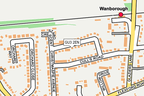 GU3 2EN map - OS OpenMap – Local (Ordnance Survey)