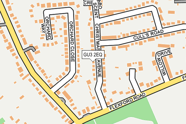 GU3 2EQ map - OS OpenMap – Local (Ordnance Survey)