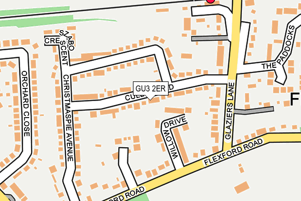GU3 2ER map - OS OpenMap – Local (Ordnance Survey)