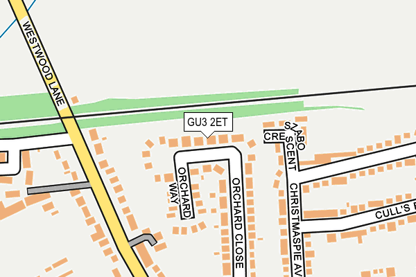 GU3 2ET map - OS OpenMap – Local (Ordnance Survey)