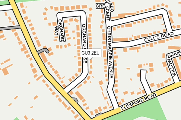 GU3 2EU map - OS OpenMap – Local (Ordnance Survey)