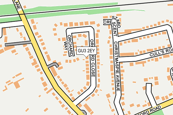 GU3 2EY map - OS OpenMap – Local (Ordnance Survey)