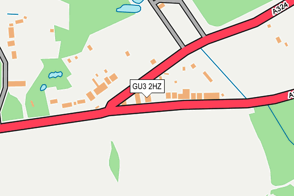 GU3 2HZ map - OS OpenMap – Local (Ordnance Survey)