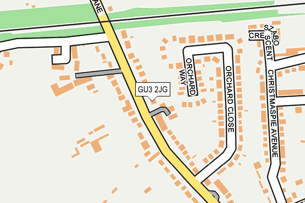 GU3 2JG map - OS OpenMap – Local (Ordnance Survey)