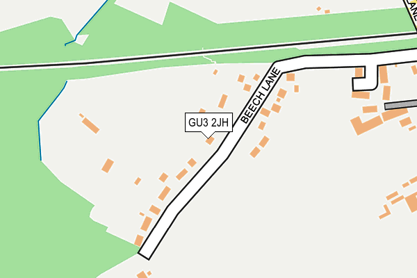 GU3 2JH map - OS OpenMap – Local (Ordnance Survey)