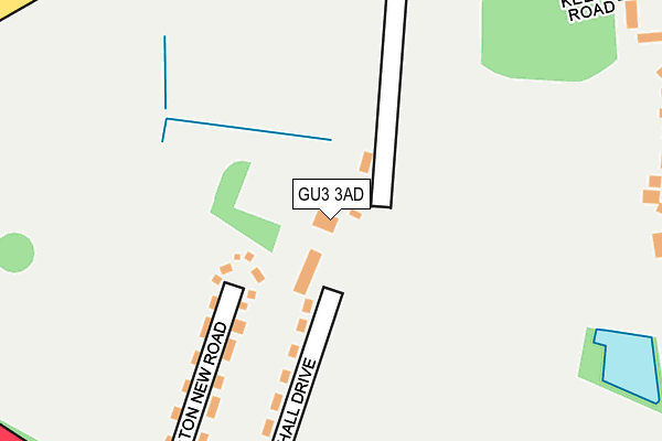 GU3 3AD map - OS OpenMap – Local (Ordnance Survey)