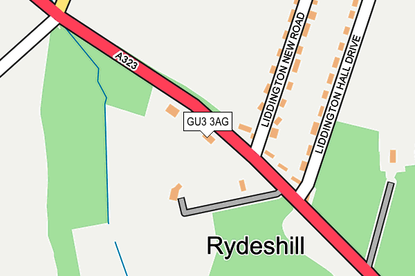 GU3 3AG map - OS OpenMap – Local (Ordnance Survey)