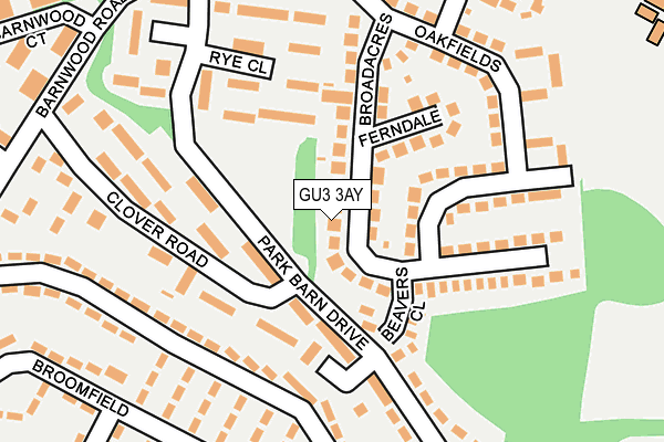 GU3 3AY map - OS OpenMap – Local (Ordnance Survey)