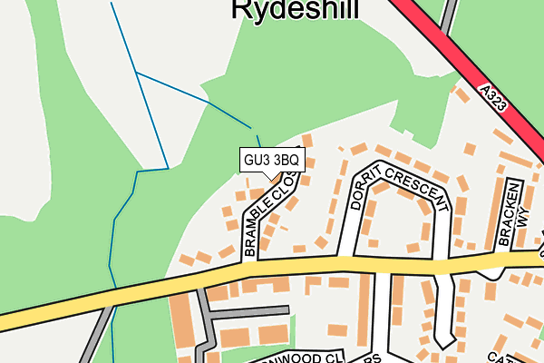 GU3 3BQ map - OS OpenMap – Local (Ordnance Survey)