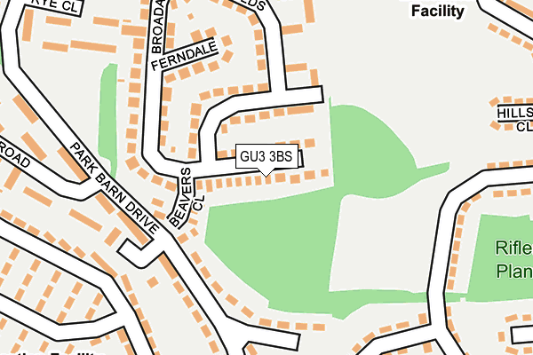 GU3 3BS map - OS OpenMap – Local (Ordnance Survey)