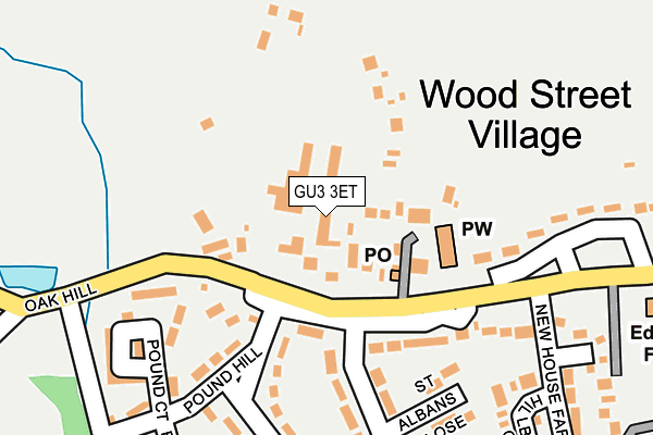 GU3 3ET map - OS OpenMap – Local (Ordnance Survey)
