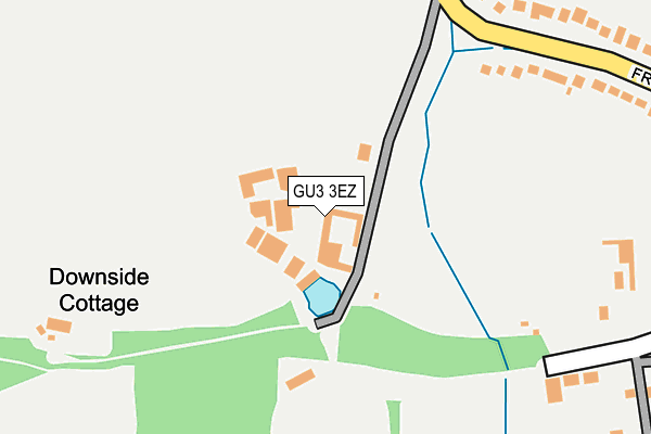 GU3 3EZ map - OS OpenMap – Local (Ordnance Survey)