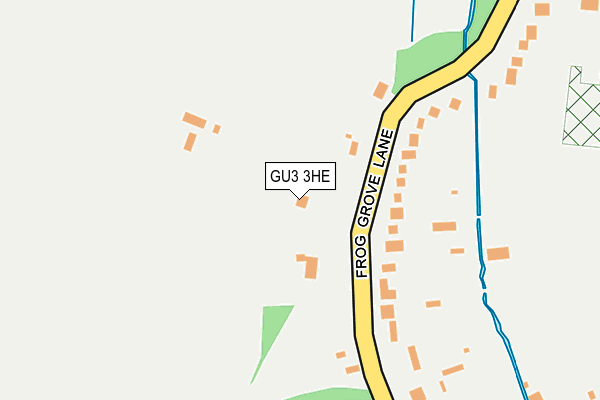 GU3 3HE map - OS OpenMap – Local (Ordnance Survey)