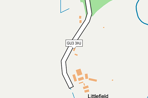 GU3 3HJ map - OS OpenMap – Local (Ordnance Survey)