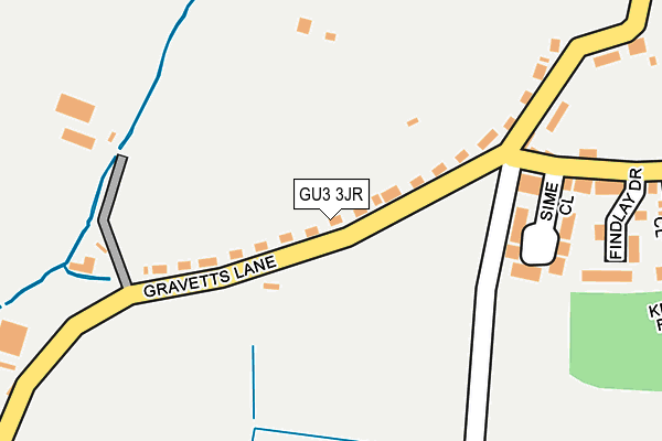 GU3 3JR map - OS OpenMap – Local (Ordnance Survey)