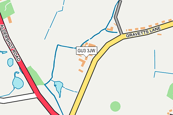 GU3 3JW map - OS OpenMap – Local (Ordnance Survey)